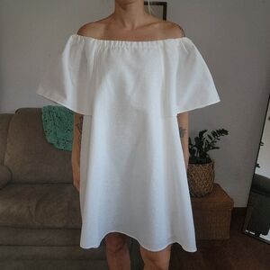 Halston Heritage Off The Shoulder Mini Dress Size 14